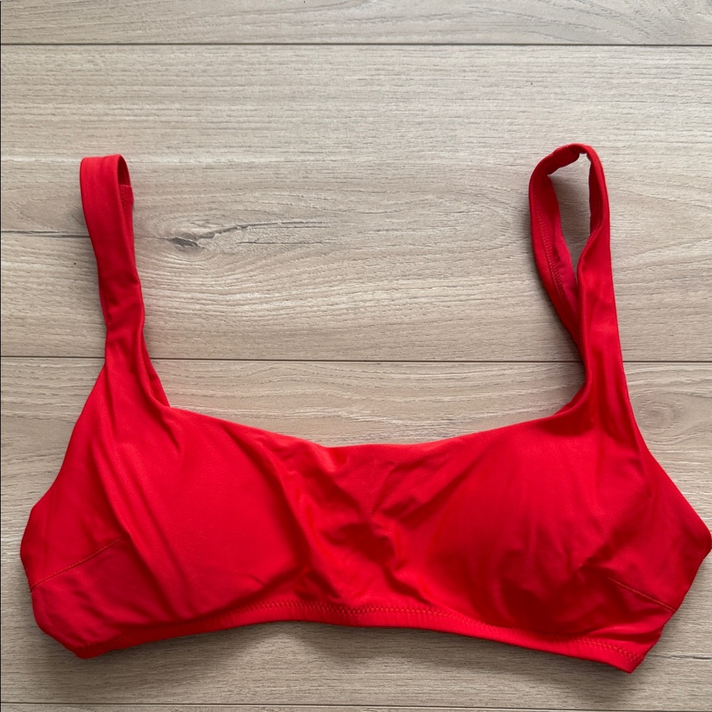 Womens Aerie scoop swim top sz L